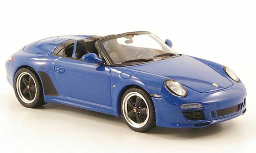 Porsche 997 S 1/43 Minichamps Speedster blue 2010 diecast model cars