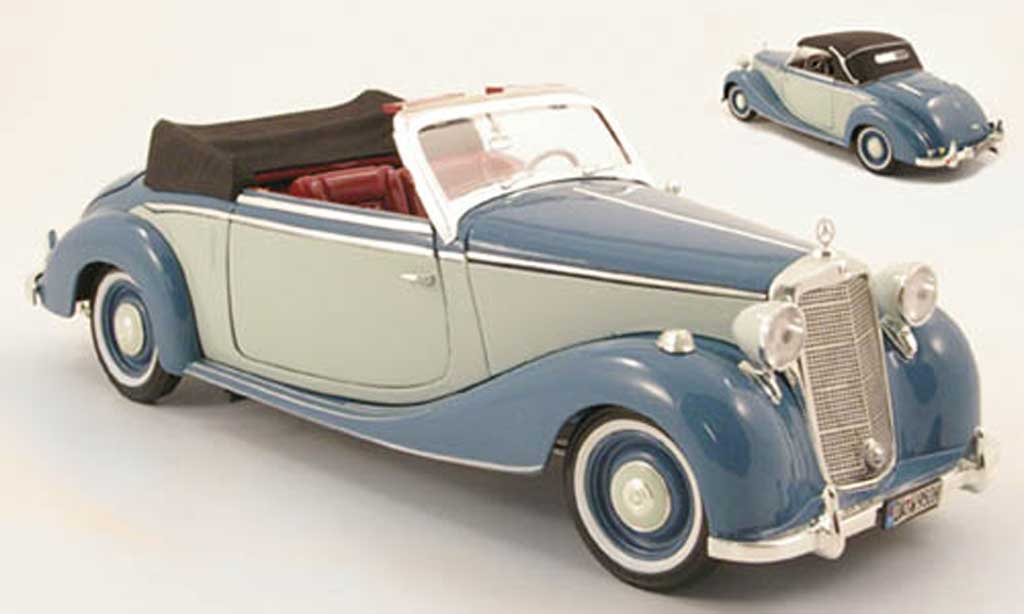 Mercedes 170 1/18 Spark s cabriolet (w191) blue/grey 1950 diecast model cars