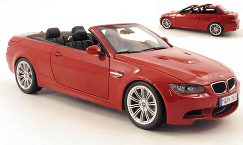 Bmw M3 E93 1/18 Kyosho E93 cabriolet red diecast model cars
