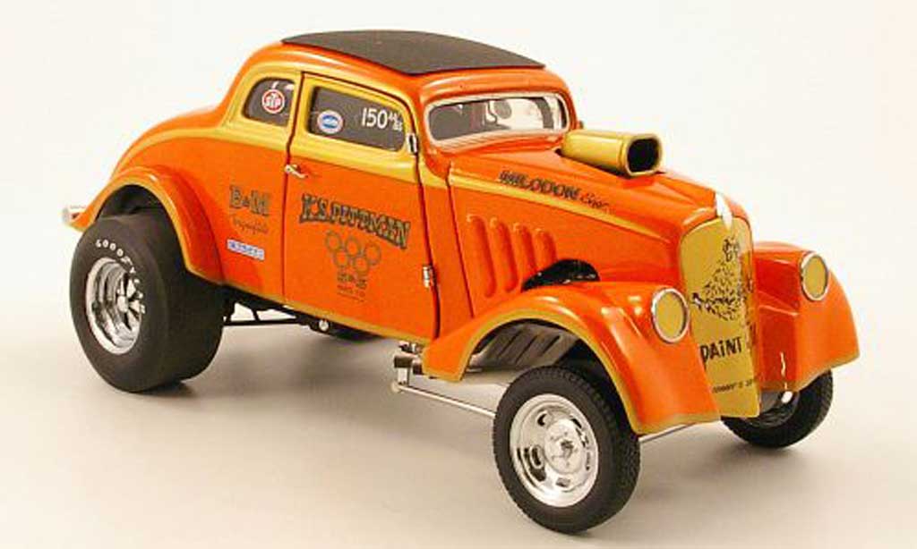 Ford Hot Rod 1/18 Precision willys coupe gasser drag car k.s.pittman 1933 diecast model cars
