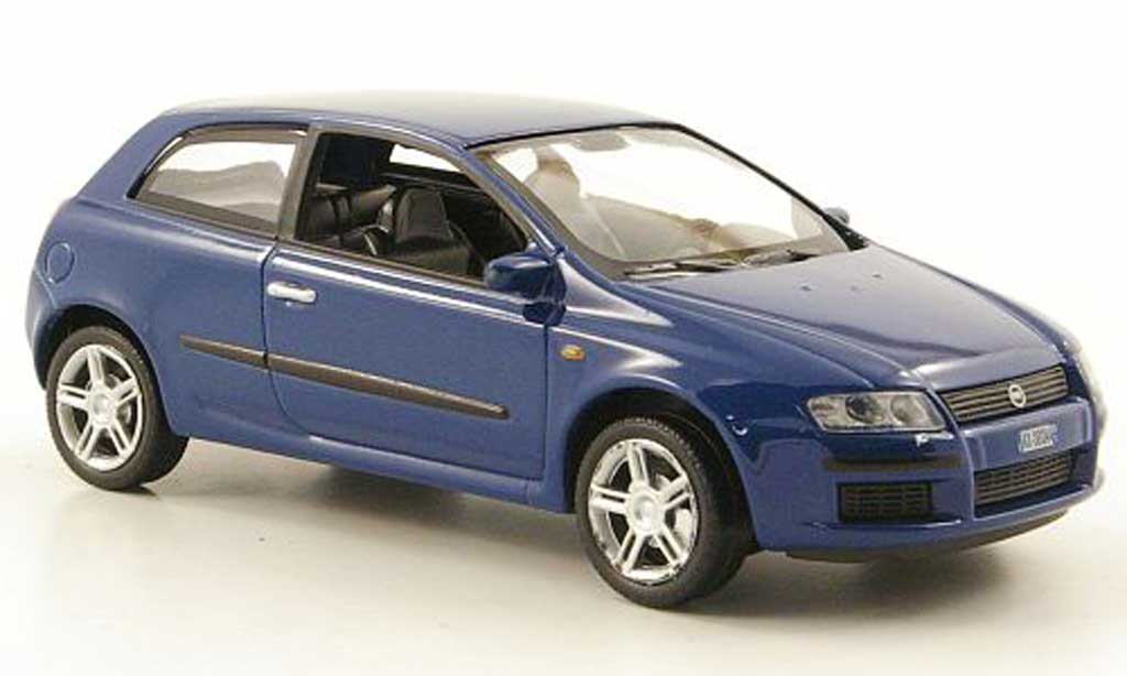 Fiat Stilo 1/43 Hachette blue 3-portes 2002 diecast model cars