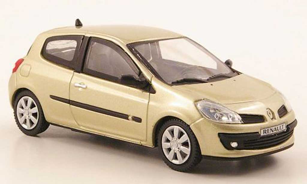 Renault Clio III 1/43 Eligor III beige 3-portes 2005 diecast model cars
