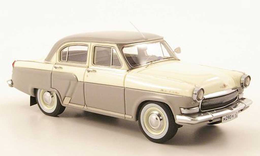 Gaz M21 1/43 Neo grey/cremewhite 1970 diecast model cars