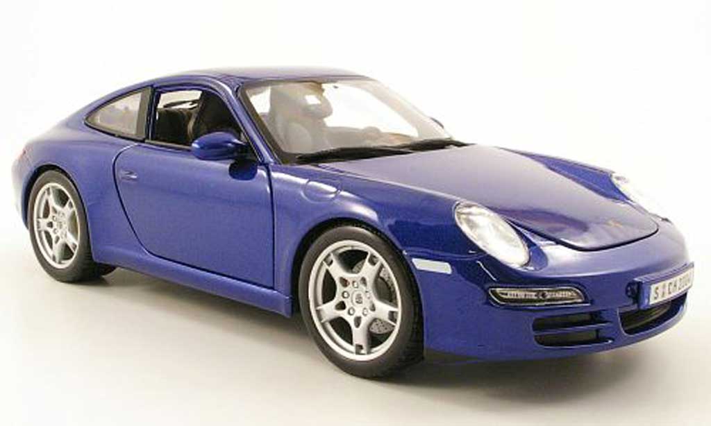 Porsche 997 S 1/18 Maisto Carrera S blue diecast model cars