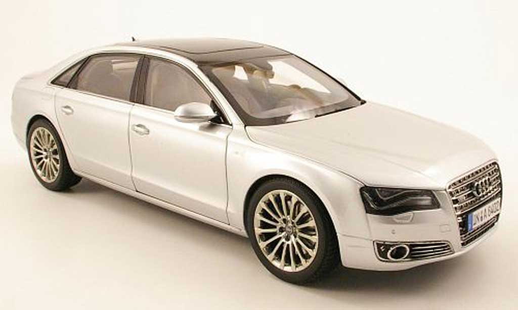 Audi A8 W12 1/18 Kyosho W12 l grey metallisee 2010 diecast model cars