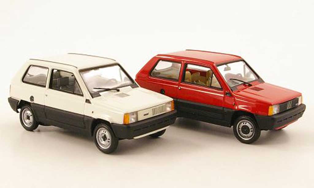 Fiat Panda 1/43 Minichamps 2er-Set 30 Jahre Jubilaum 1980 - 2010 diecast model cars