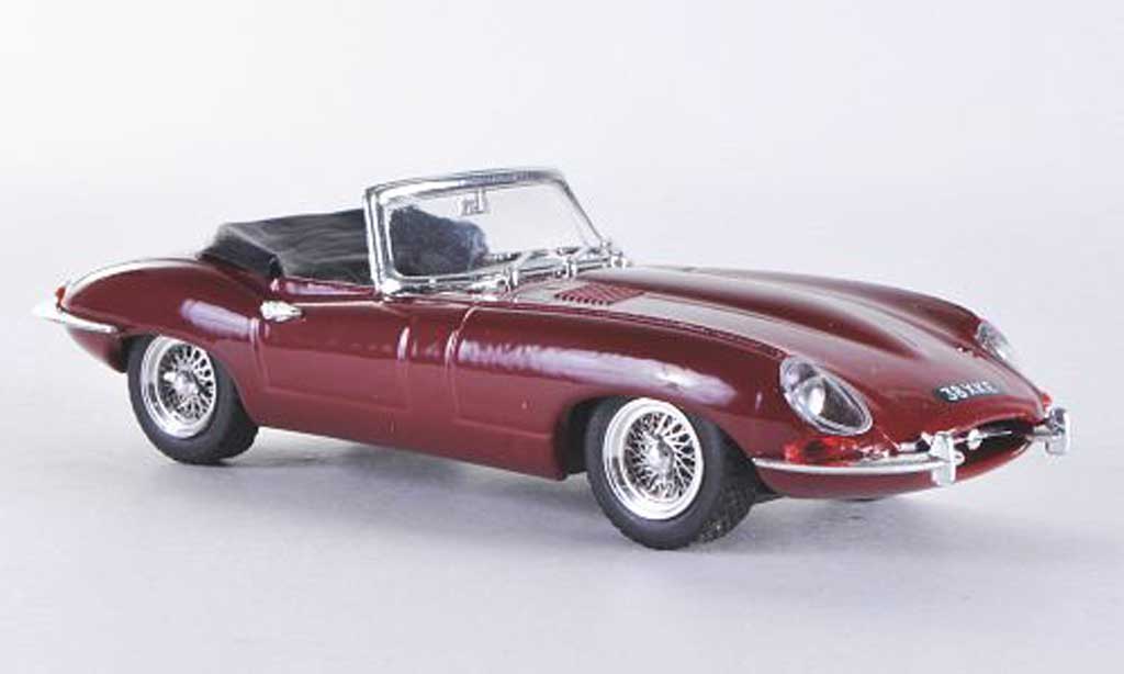 Jaguar E-Type 1/43 Best Roadster red RHD geoffnetes Verdeck diecast model cars