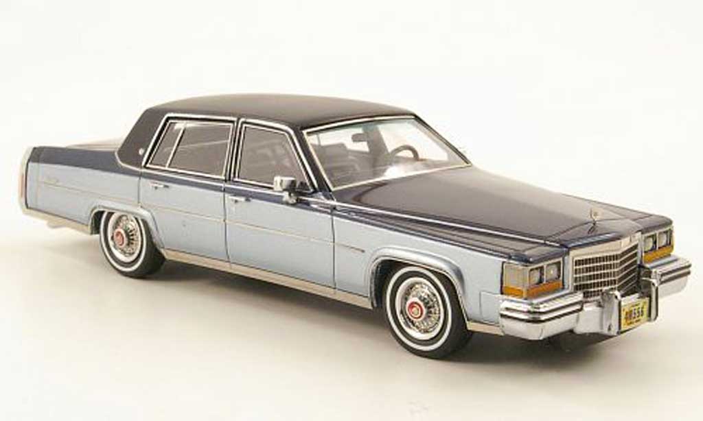 Cadillac Fleetwood Brougham 1/43 Neo Brougham blue clair/black-blue/black 1980 diecast model cars