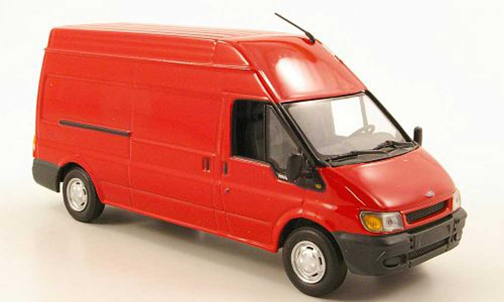 Ford Transit 1/43 Minichamps Van red 2000 diecast model cars