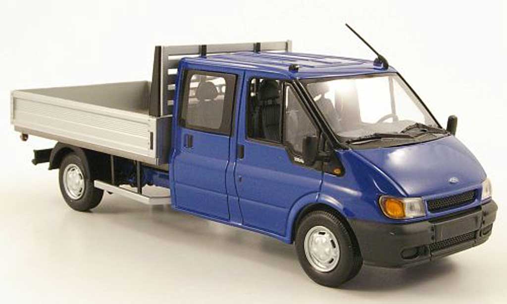 Ford Transit 1/43 Minichamps DoKa-Pritsche blue 2000 diecast model cars