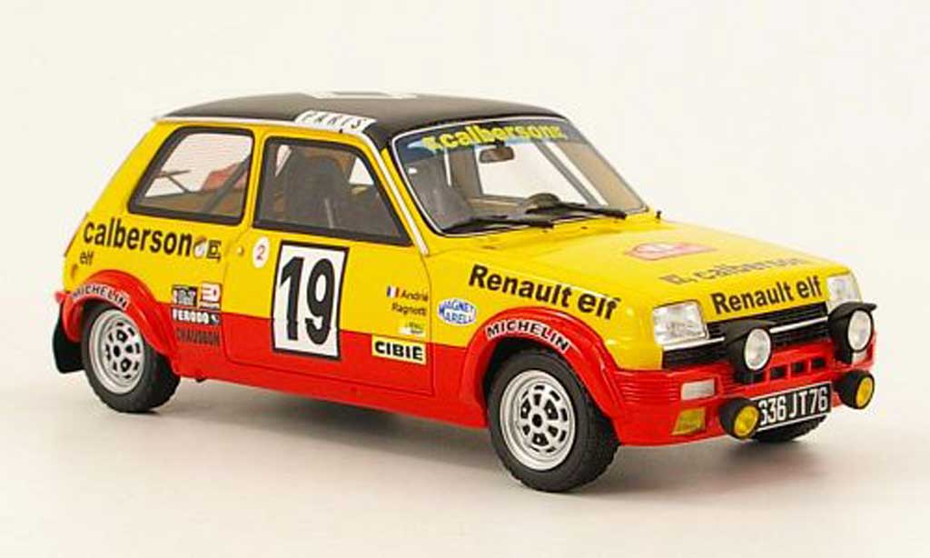 Renault 5 Alpine 1/18 Ottomobile Alpine no.19 calberson rallye monte carlo 1978 ragnotti/andre diecast model cars