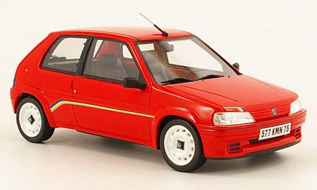 Peugeot 106 Rallye 1/18 Ottomobile Rally phase 1 red diecast model cars