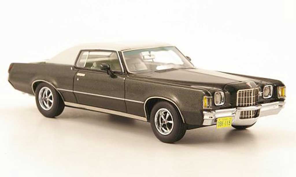 Pontiac Grand Prix 1/43 Neo Hardtop Coupe black-vert/white 1972 diecast model cars