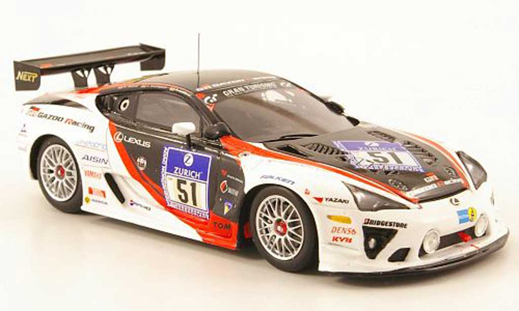 Lexus LFA 1/43 Ebbro No.51 Gazoo Racing 24h Nurburgring 2010 diecast model cars