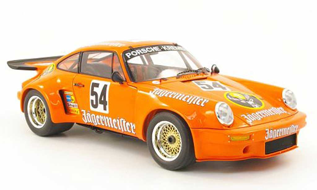 Porsche 930 RSR 1/18 Spark RSR 3.0 no.54 jagermeister b.wollek nurburgring 1975 diecast model cars