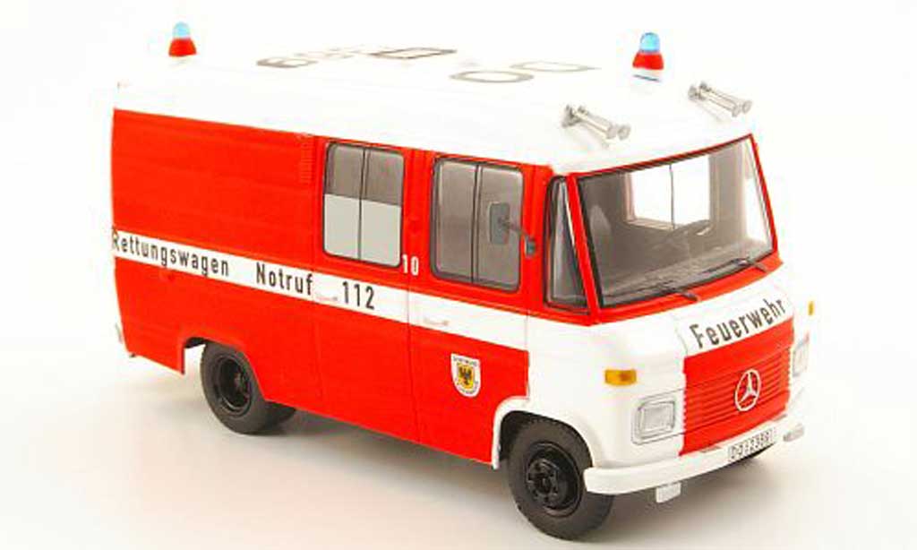 Mercedes L408 1/43 Schuco pompier Dortmund - Rettungswagen diecast model cars