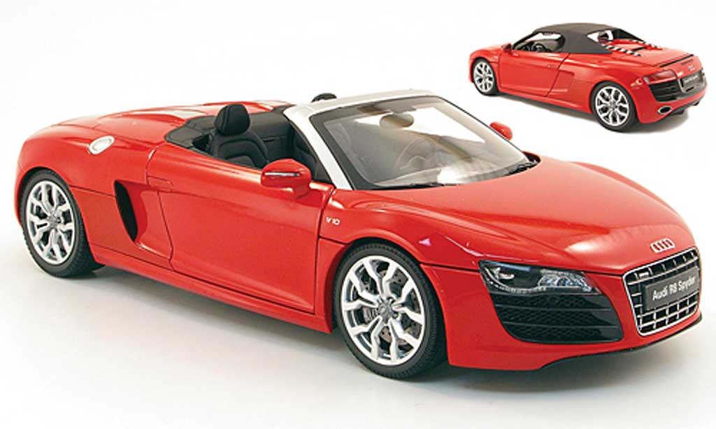 Audi R8 Spyder 1/18 Kyosho Spyder v10 5.2 fsi red diecast model cars