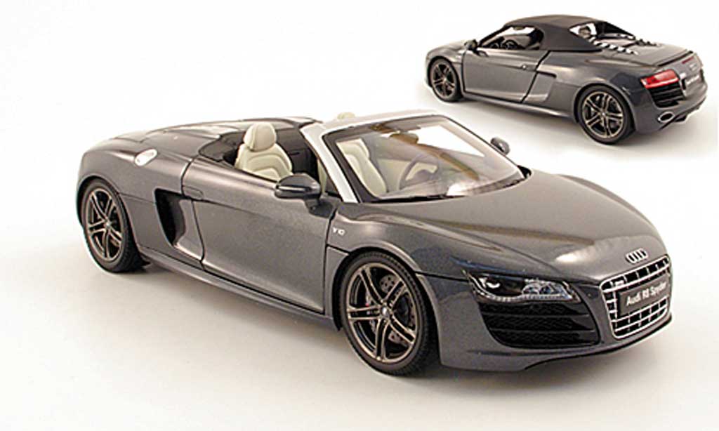 Audi R8 Spyder 1/18 Kyosho Spyder 5.2 fsi grey diecast model cars