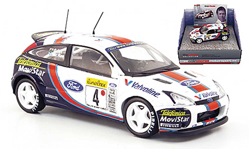 Ford Focus RS WRC 1/43 Vanguards RS WRC No.4 /Telefonica McRae/Grist Rally Monte Carlo 2001 diecast model cars