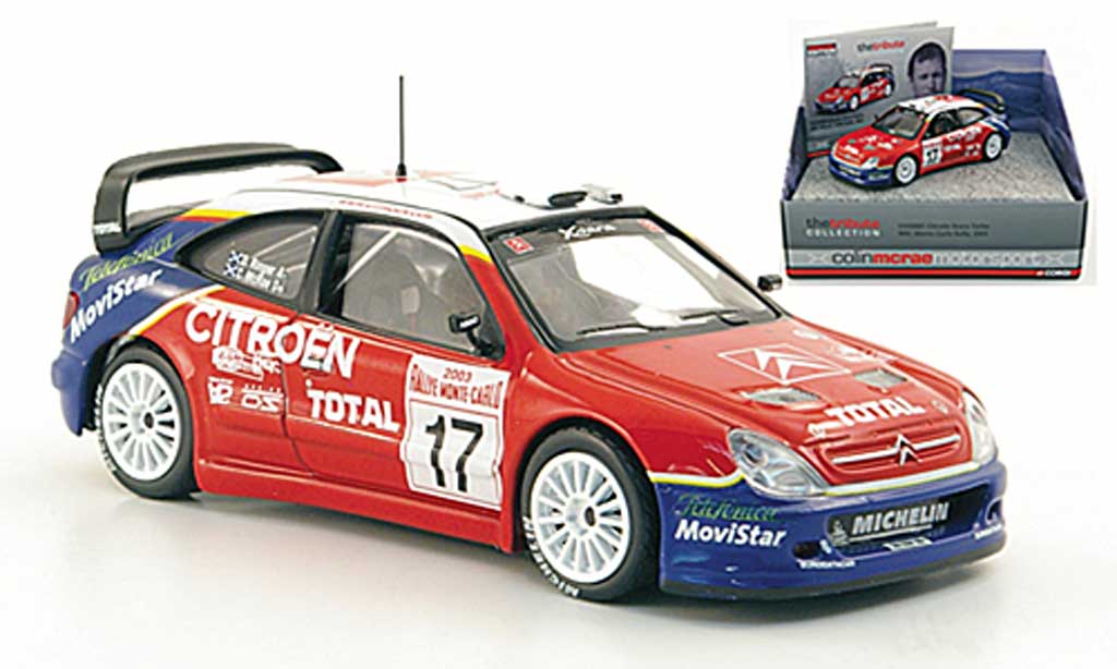 Citroen Xsara WRC 2003 1/43 Vanguards WRC 2003 Turbo No.17 Total McRae/Ringer Rally Monte Carlo diecast model cars
