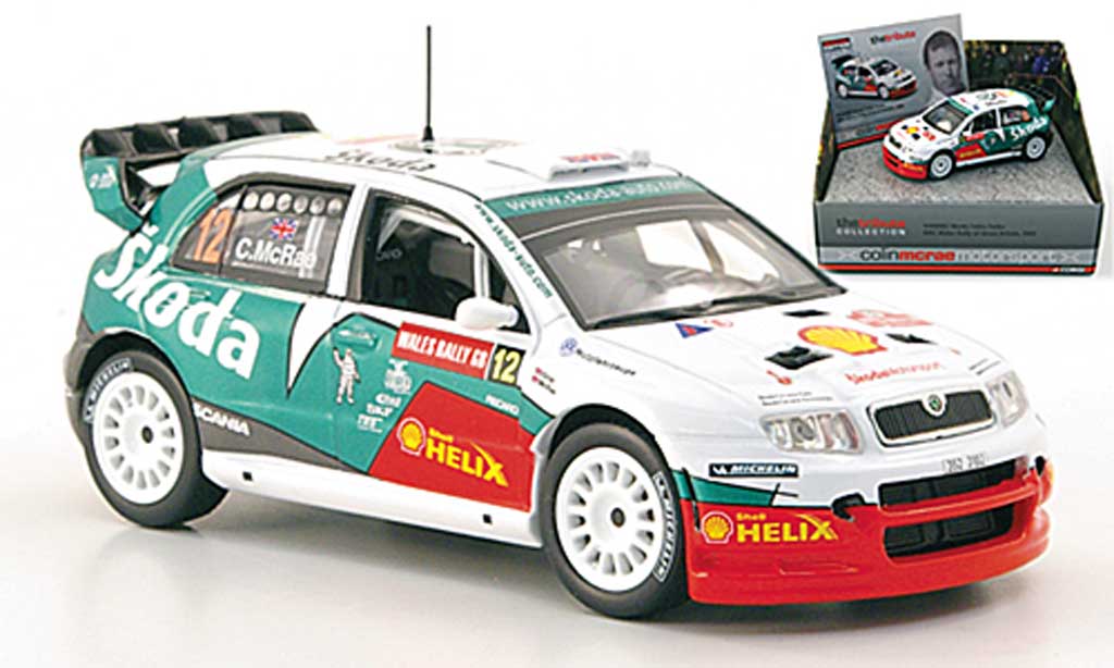 Skoda Fabia WRC 1/43 Vanguards WRC Turbo No.12 McRae Wales Rally of Great Britain 2005 diecast model cars