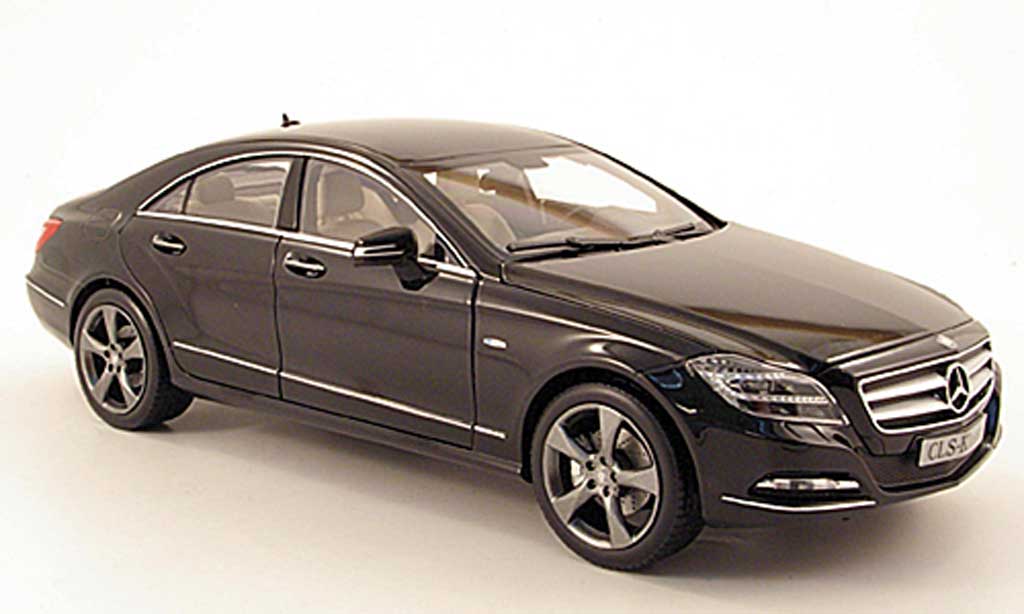 Mercedes Classe CLS 1/18 Norev (c218) black 2011 diecast model cars