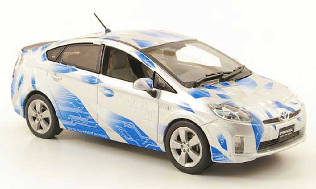 Toyota Prius 1/43 J Collection III Plug-In Hybrid grey/blue diecast model cars