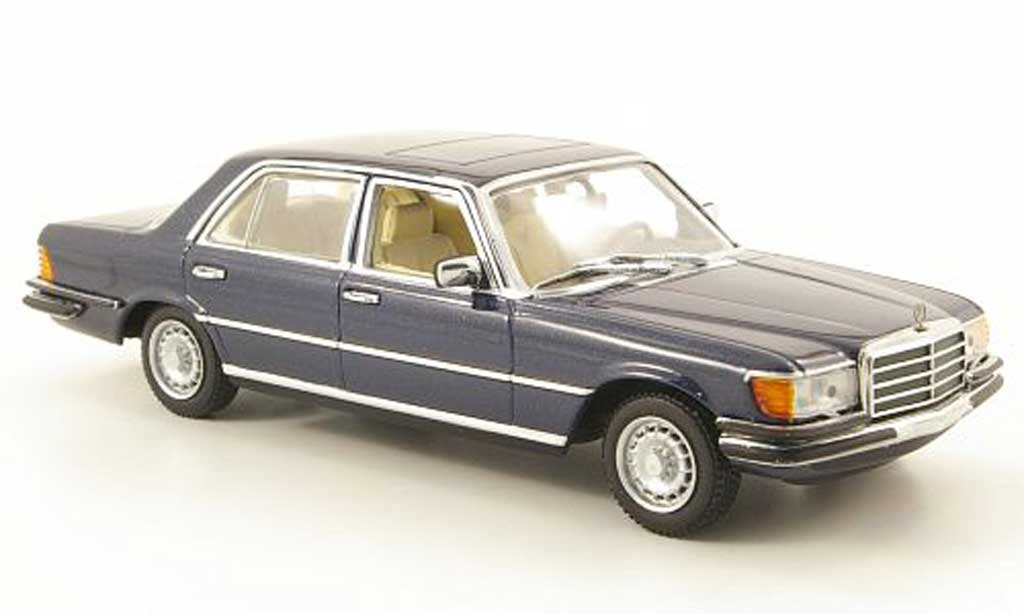Mercedes 450 SEL 1/43 Minichamps SEL 6.9 (W116) blue diecast model cars