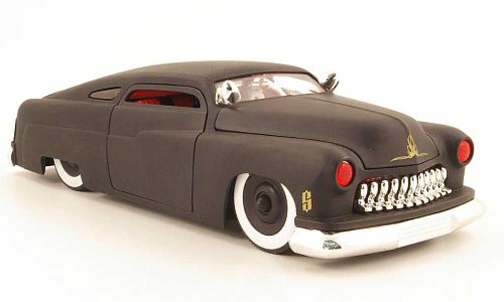 Mercury 1951 1/18 Jada Toys coupe noir mat diecast model cars