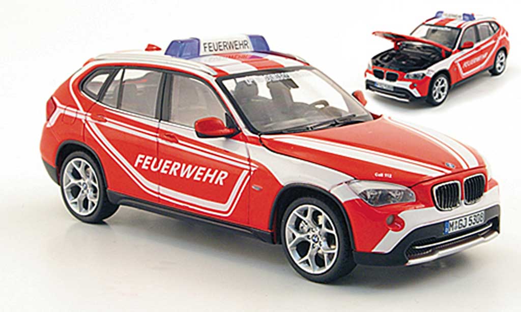 Bmw X1 E84 1/43 Schuco E84 pompier diecast model cars