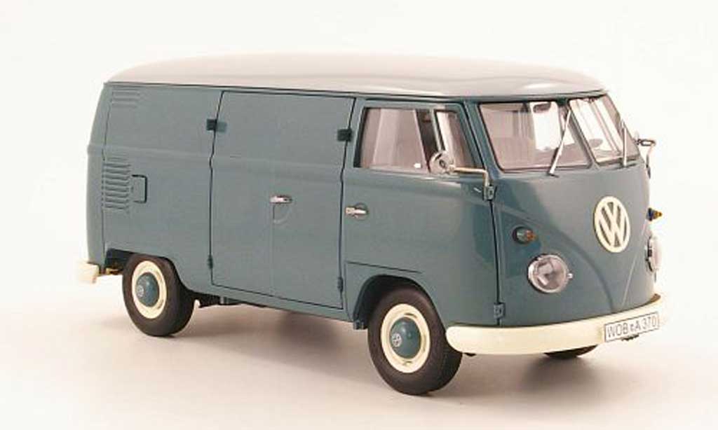 Volkswagen Combi 1/18 Schuco t1 kasten blue et grey diecast model cars