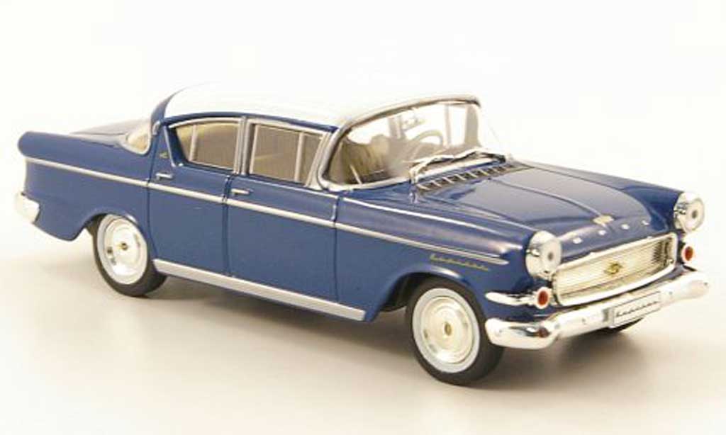 Opel Kapitan 1/43 Hachette P2.5 L blue/white (ohne Magazin) 1958 diecast model cars
