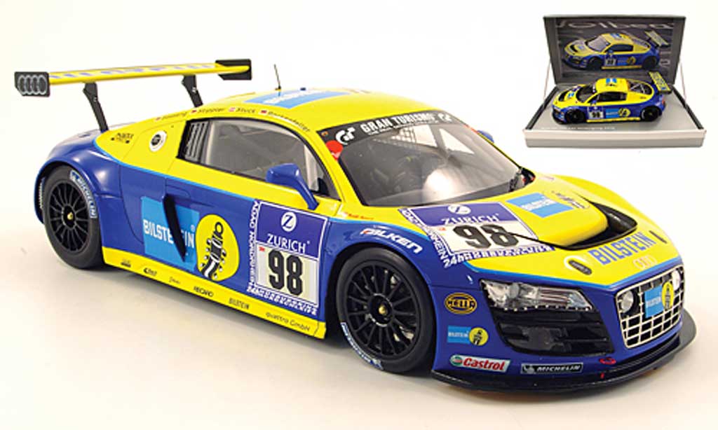 Audi R8 LMS 1/18 Spark LMS no.98 bilstein 24h nurburgring 2010 basseng / stippler / stuck / rockenfeller diecast model cars