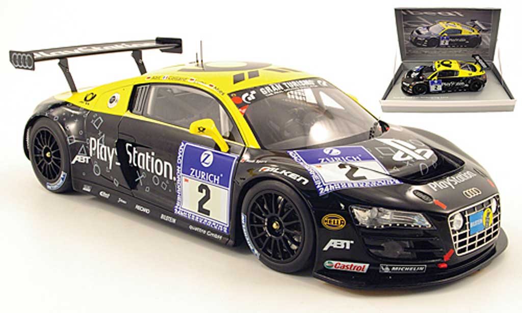 Audi R8 LMS 1/18 Spark LMS no.2 playstation 24h nurburgring 2010 abt / collard / luhr / mies diecast model cars