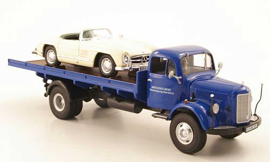 Mercedes L3500 1/43 Premium ClassiXXs Flachpritsche -Benz Niederlassung Nurnberg avec Ladegut 300SL Roadster diecast model cars