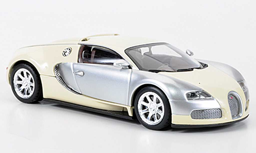 Bugatti Veyron Edition Centenaire 1/43 Minichamps Edition Centenaire Chrom/beige 2009 diecast model cars