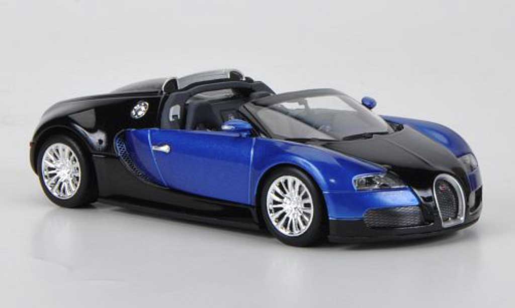 Bugatti Veyron Grand Sport 1/43 Minichamps Grand Sport black/blue 2010 diecast model cars