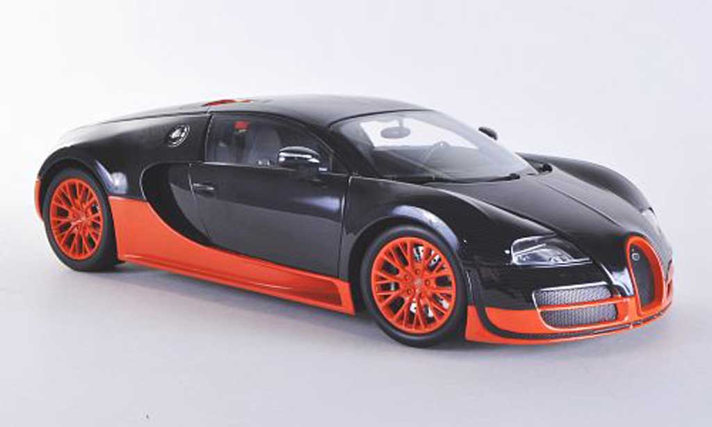 Bugatti Veyron Super Sport 1/18 Minichamps Super Sport carbon/orange 2011 diecast model cars