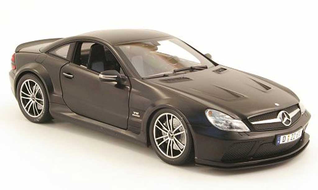 Mercedes Classe SL 65 1/18 Minichamps 65 amg (r230) black series mattblack 2009 diecast model cars