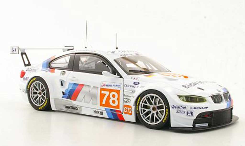 Bmw M3 E92 1/18 Minichamps E92 GT2 Motorsport Mueller / Farfus / Alzen24h Le Mans 2010 diecast model cars