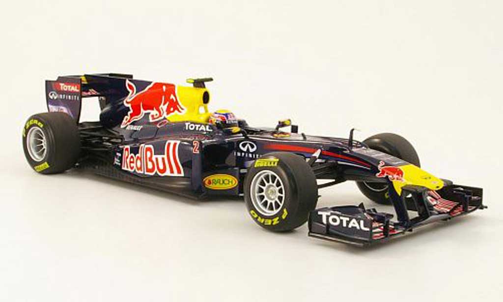 Renault F1 1/18 Minichamps red bull no2 m.webber showcar 2011 diecast model cars