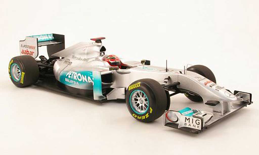 Mercedes F1 1/18 Minichamps MGP Team No7 Petronas M.Schumacher Showcar 2011 diecast model cars