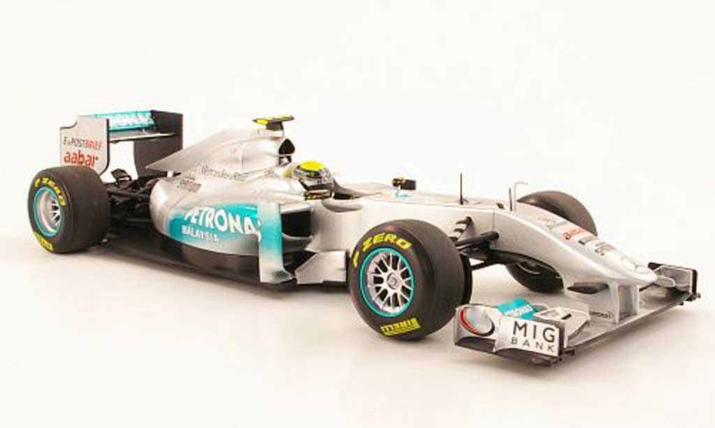 Mercedes F1 1/18 Minichamps MGP Team No8 Petronas N Rosberg Showcar 2011 diecast model cars