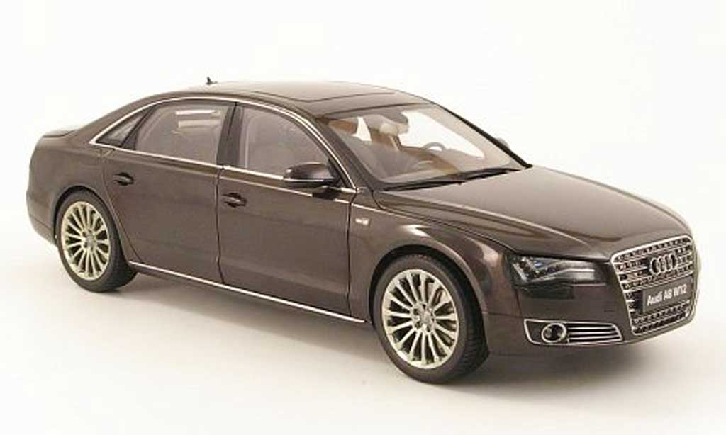 Audi A8 W12 1/18 Kyosho W12 l (d4) grey 2010 diecast model cars