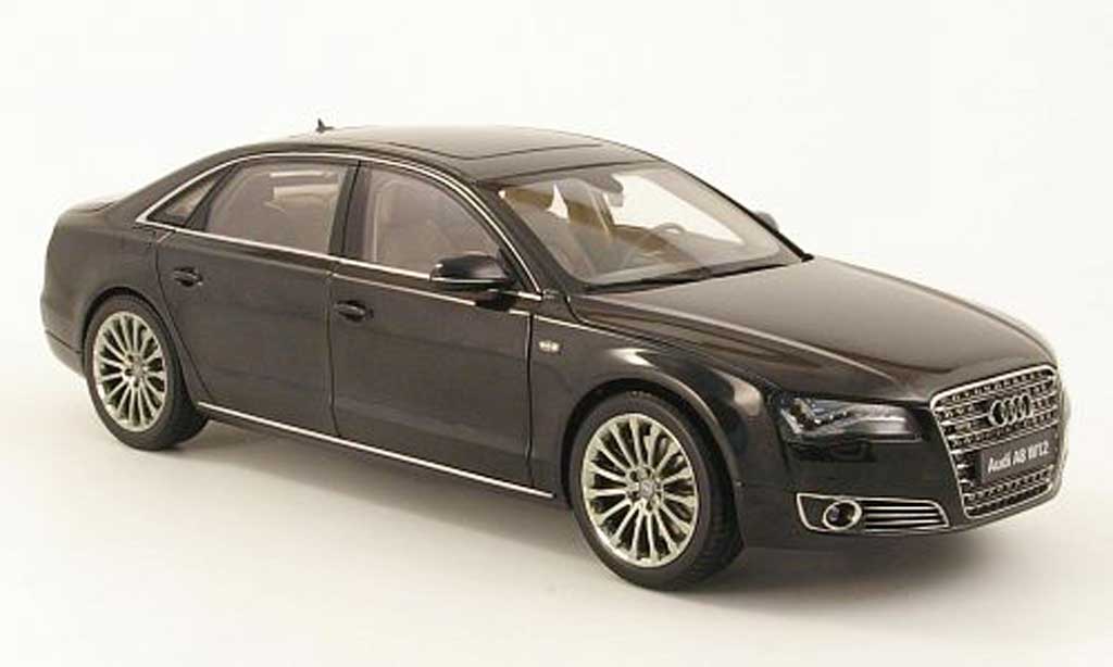 Audi A8 W12 1/18 Kyosho W12 l (d4) black 2010 diecast model cars
