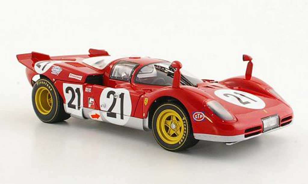 Ferrari 512 S 1/18 Hot Wheels Elite S No.21 Giunti / Vaccarella / Andretti 12h Sebring 1970 diecast model cars
