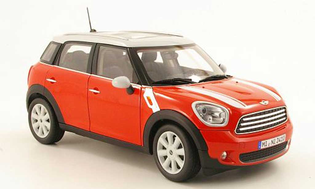 Mini Countryman 1/18 Norev red/grey 2010 diecast model cars