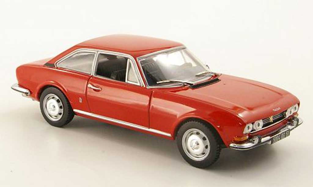 Peugeot 504 coupe 1/43 Norev coupe red 1969 diecast model cars
