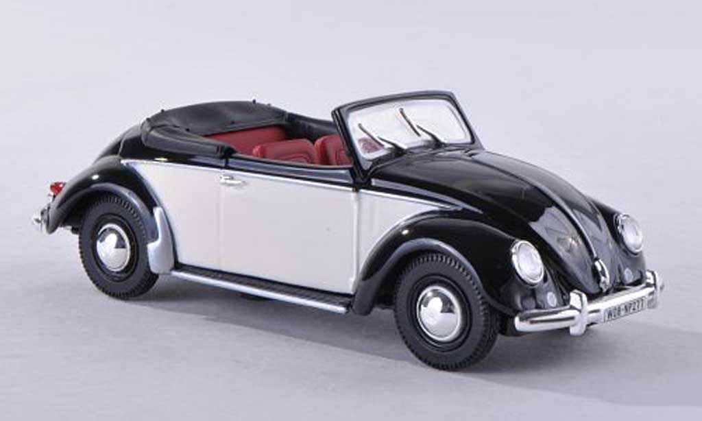 Volkswagen Coccinelle 1/43 Norev cabriolet black/beige 1949 diecast model cars