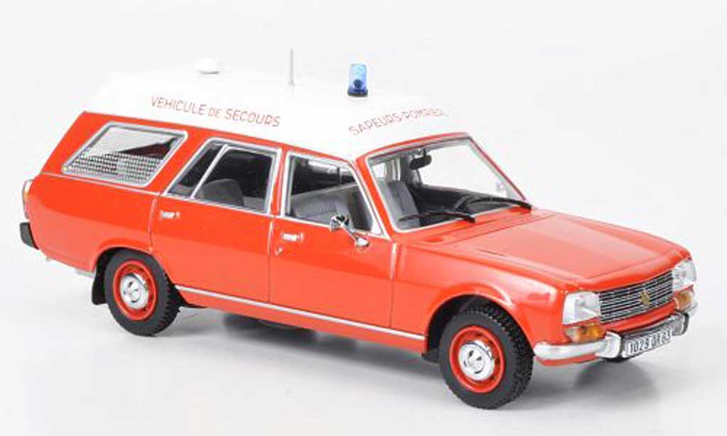 Peugeot 504 Break 1/43 Norev Estate Fire brigade Ambulance 1979 diecast model cars